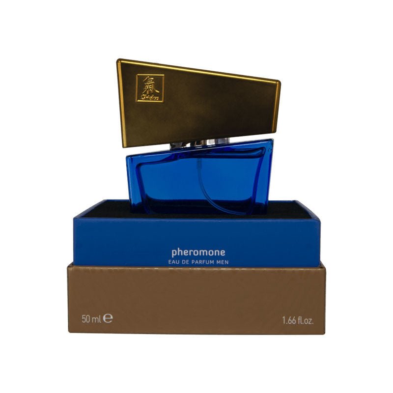 Shiatsu  - pheromone eau de parfum men - dark - Product front view  | Flirtybay.com.au